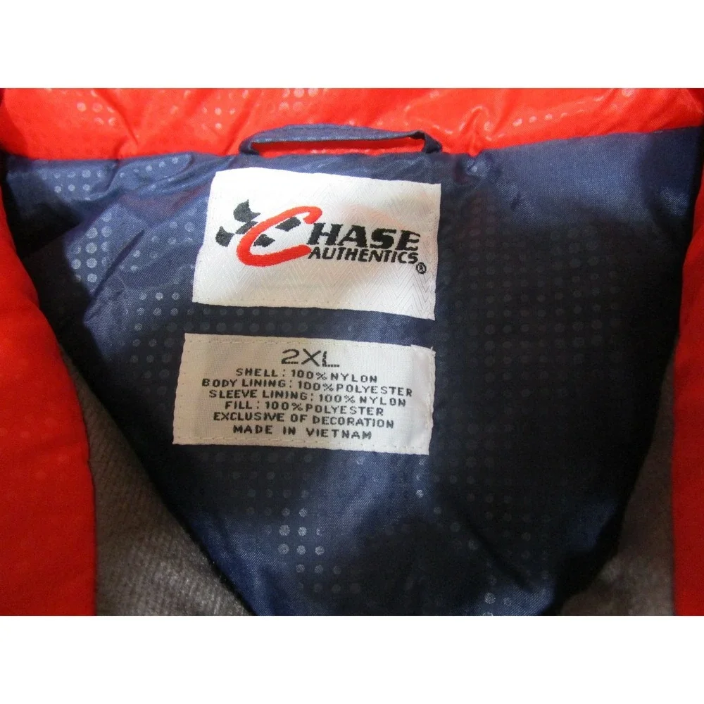 Chase Authentics Jeff Gordon 24 NASCAR Jacket Mens 2XL Navy Blue Red Full Zip